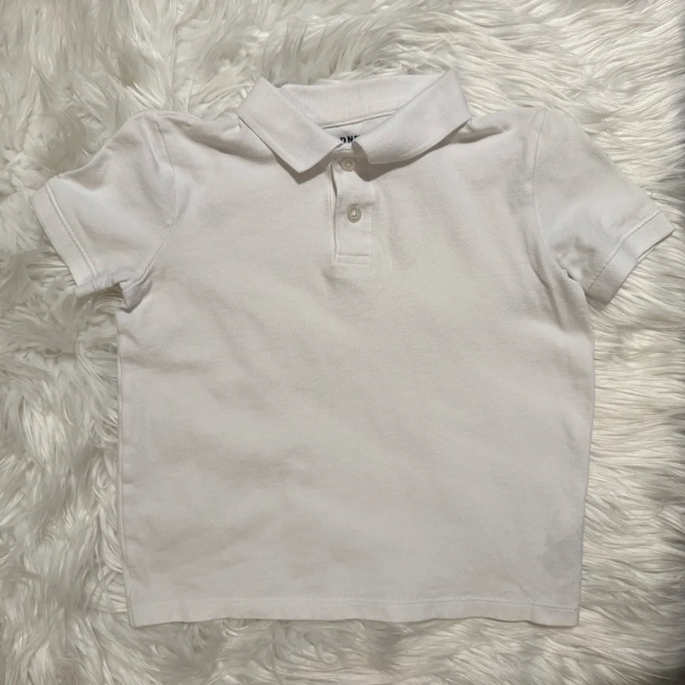 Old Navy‎ Classic White Kids Polo Shirt Size 5